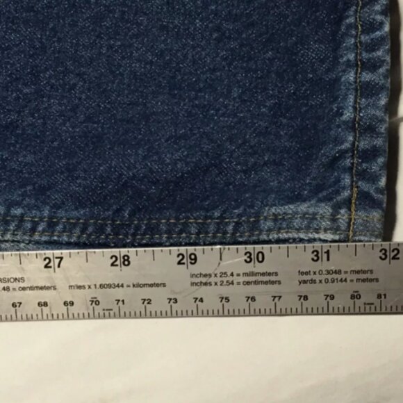 50x32 MENS CARHARTT B21 DST CLASSIC MED WASH BIG/TALL WORK DENIM JEANS IG 810 - Picture 5 of 12